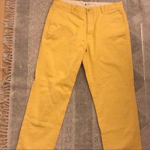 Yellow J. Crew Khakis